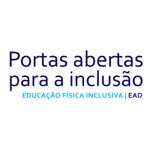 Fundo branco. Logotipo: Portas abertas para a inclusão. Fim da descrição.